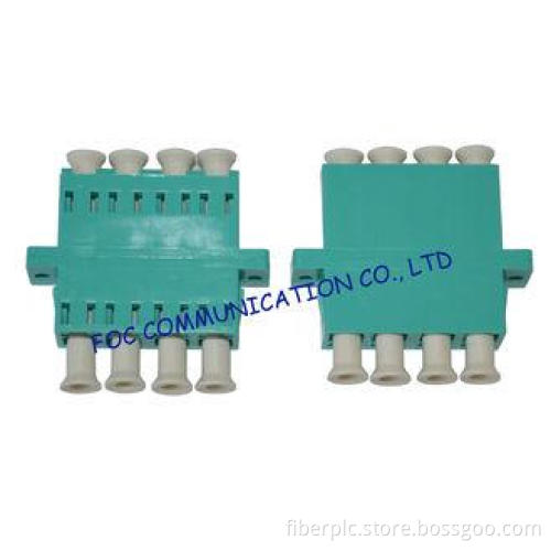 Optical Fiber Adapter LC Quad OM3 Low Insertion Loss Good R